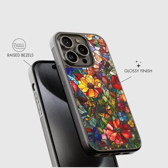 Floral Phone Cover – iPhone 16, 15 Pro, 14, Galaxy S25, S24, S24 Ultra, Pixel 9 - Picture 3 of 9